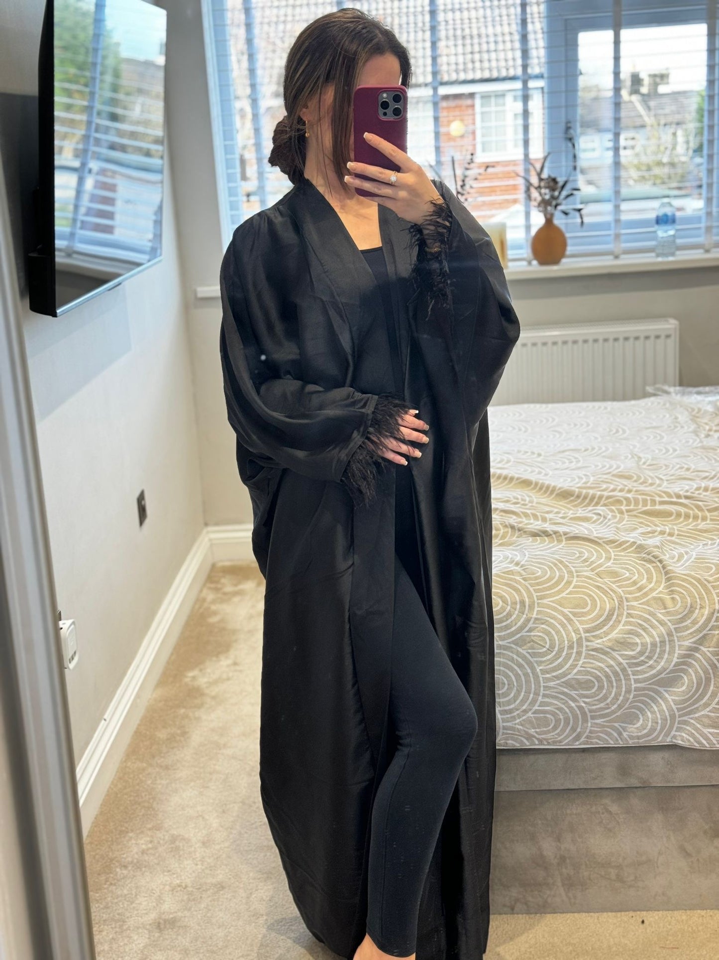 Silk Open Abaya